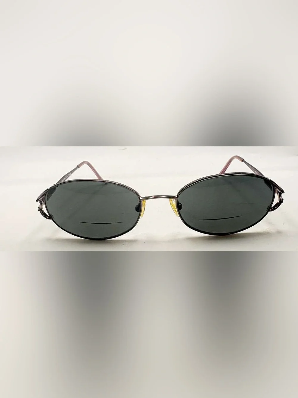 Adensco Purple Bronze Oval Metal Sunglasses Frames Only